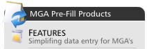 MGA Pre-Fill Product Features